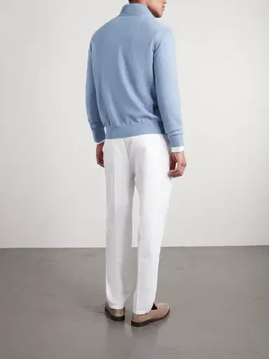 Brunello Cucinelli Cashmere Half-Zip Sweater - Men | Thumbnail 4 Brunello Cucinelli Cashmere Half-Zip Sweater - Men | Thumbnail 4