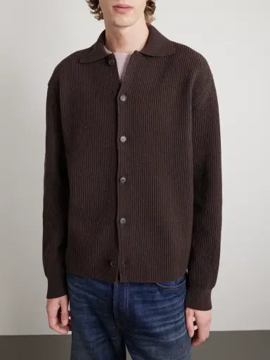 Auralee Ribbed-Knit Wool Cardigan - Men | Thumbnail 3 Auralee Ribbed-Knit Wool Cardigan - Men | Thumbnail 3