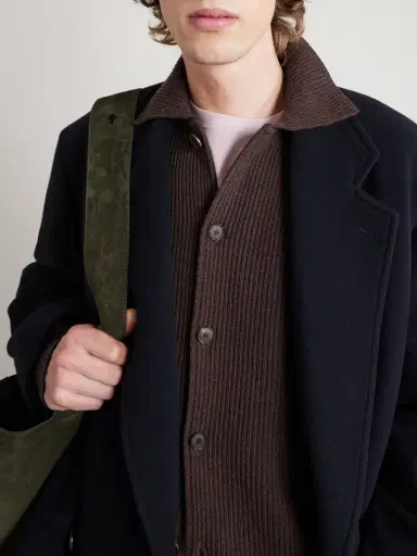 Auralee Ribbed-Knit Wool Cardigan - Men | Thumbnail 5 Auralee Ribbed-Knit Wool Cardigan - Men | Thumbnail 5