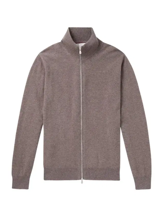 Cashmere Zip-Up Sweater - Men