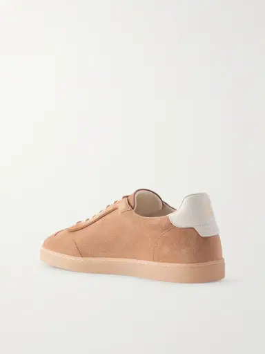 Brunello Cucinelli Coda di Rondine Suede Sneakers - Men | Thumbnail 3