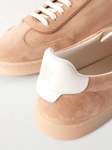 Brunello Cucinelli Coda di Rondine Suede Sneakers - Men | Thumbnail 4