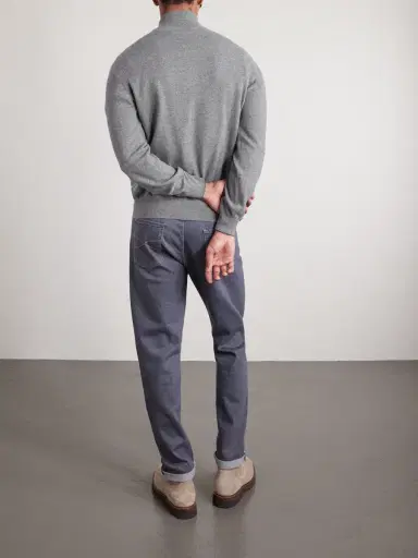 Brunello Cucinelli Cashmere Half-Zip Sweater - Men | Thumbnail 4 Brunello Cucinelli Cashmere Half-Zip Sweater - Men | Thumbnail 4