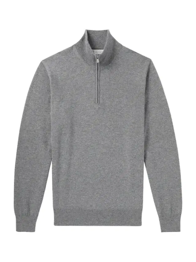 Brunello Cucinelli Cashmere Half-Zip Sweater - Men