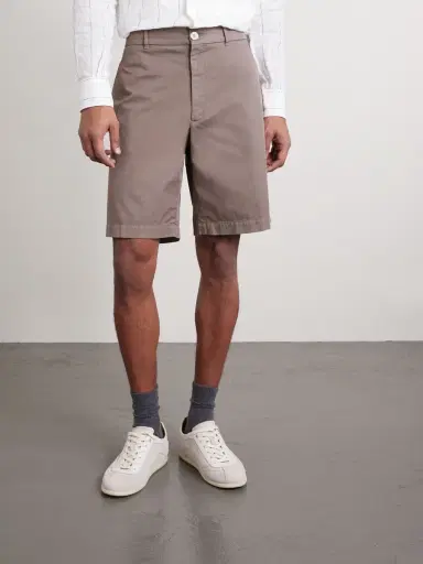 Brunello Cucinelli Cotton-Blend Bermuda Shorts - Men | Thumbnail 3