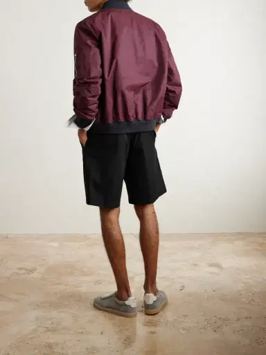 Brunello Cucinelli Straight-Leg Cotton-Blend Bermuda Shorts - Men | Thumbnail 4 Brunello Cucinelli Straight-Leg Cotton-Blend Bermuda Shorts - Men | Thumbnail 4