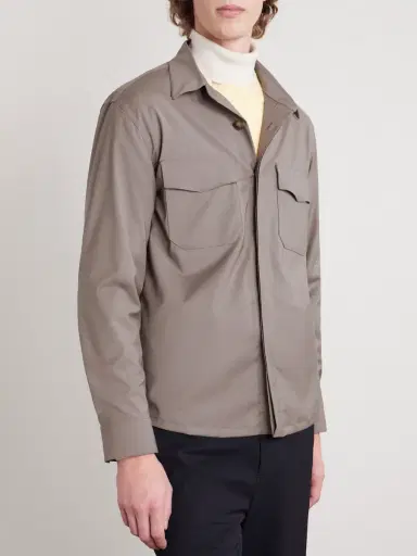 Canali Wool-Blend Overshirt - Men | Thumbnail 3