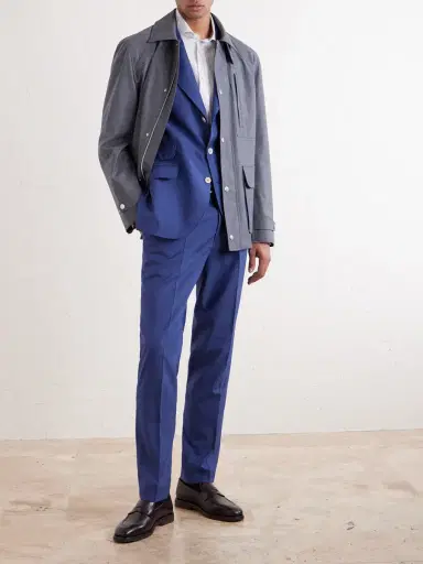 Brunello Cucinelli Unstructured Virgin Wool Suit Jacket - Men | Thumbnail 2 Brunello Cucinelli Unstructured Virgin Wool Suit Jacket - Men | Thumbnail 2