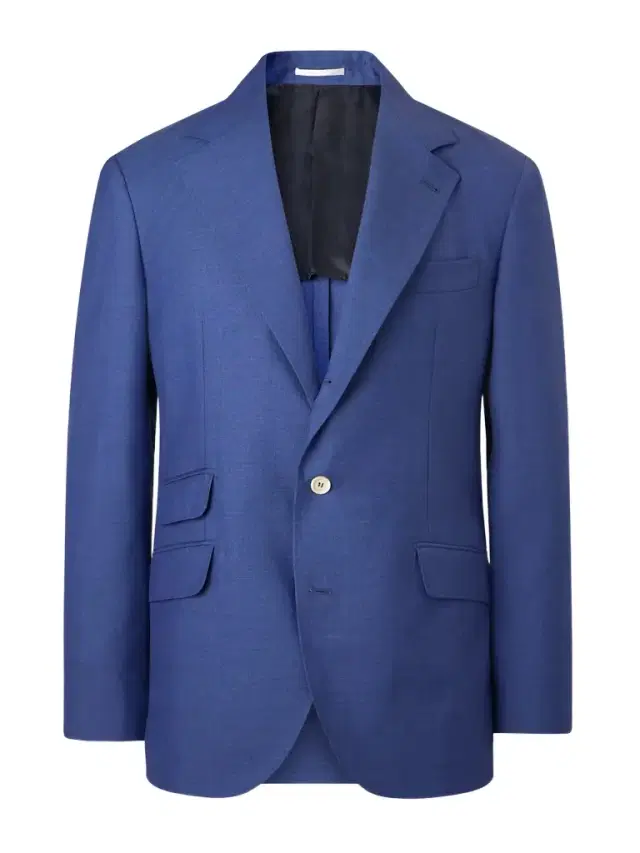 Unstructured Virgin Wool Suit Jacket - Men