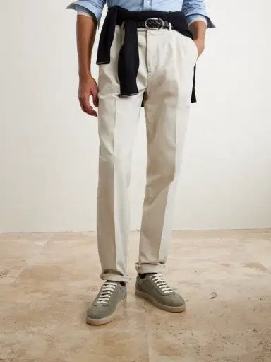 Brunello Cucinelli Coda Di Rondine Suede Sneakers - Men | Thumbnail 2