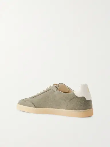 Brunello Cucinelli Coda Di Rondine Suede Sneakers - Men | Thumbnail 4