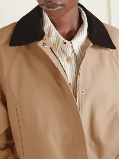 TOTEME Summer Country Corduroy-trimmed Coated-canvas Jacket | Thumbnail 5