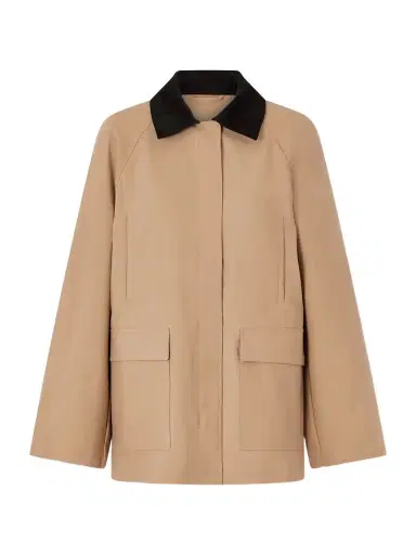 TOTEME Summer Country Corduroy-trimmed Coated-canvas Jacket | Thumbnail 1