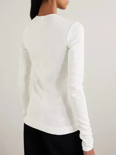 TOTEME Sequined Mesh Top | Thumbnail 3 TOTEME Sequined Mesh Top | Thumbnail 3