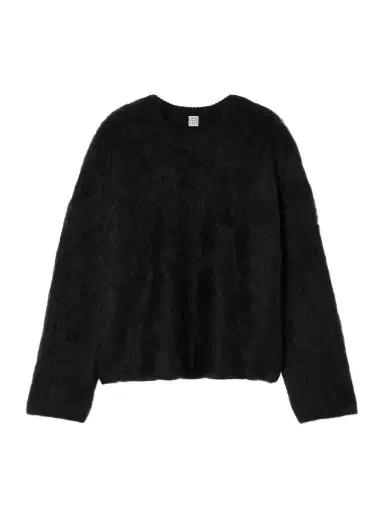 TOTEME Oversized Ribbed Alpaca-blend Sweater | Thumbnail 1 TOTEME Oversized Ribbed Alpaca-blend Sweater | Thumbnail 1