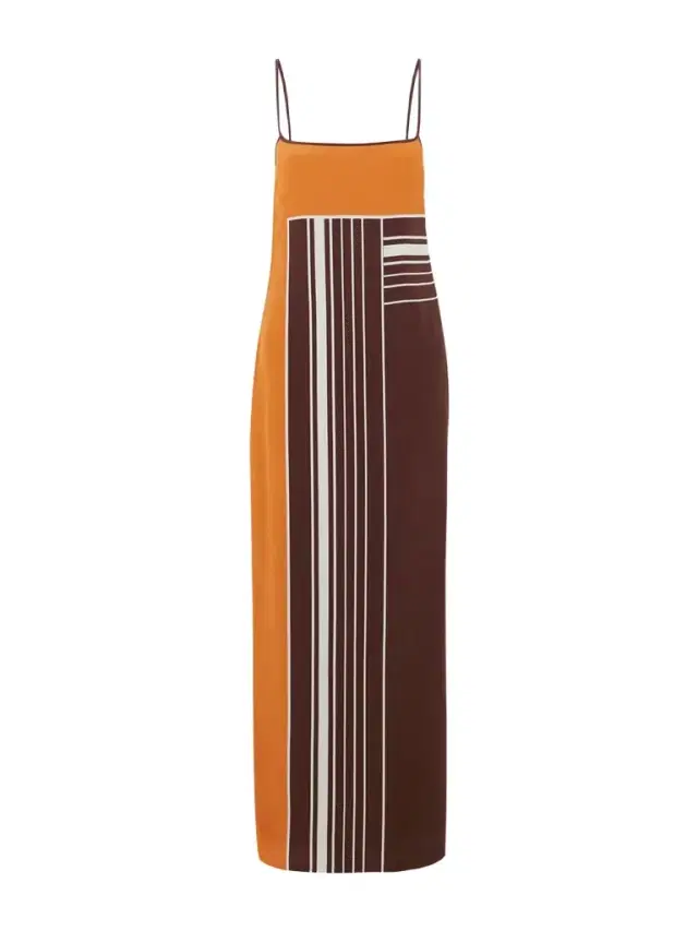 Destino Striped Silk-crepe Maxi Dress