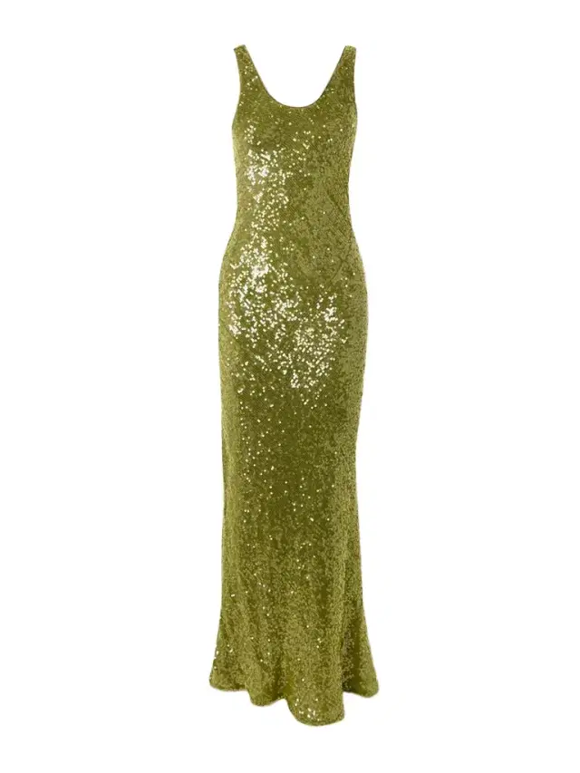 Moonlight Valletta Sequined Crepe De Chine Gown