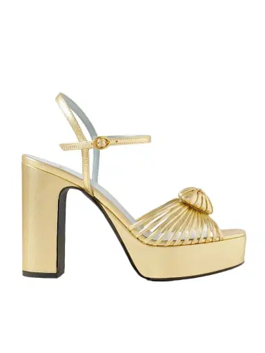 Valentino Garavani Royal 115 Embellished Metallic Leather Platform Sandals | Thumbnail 1