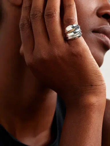 By Pariah Flux Recycled Sterling Silver Ring | Thumbnail 2
