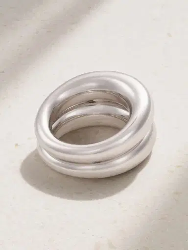 By Pariah Echo Recycled Sterling Silver Ring | Thumbnail 3
