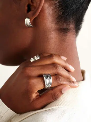 By Pariah Echo Recycled Sterling Silver Ring | Thumbnail 5