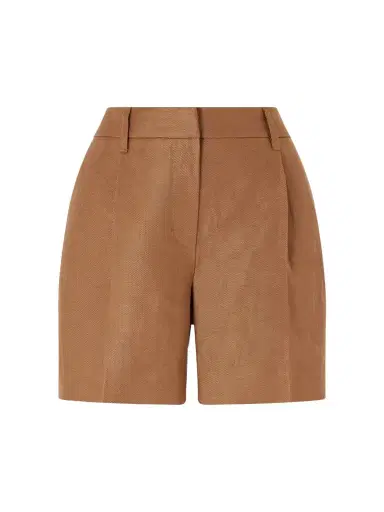 Brunello Cucinelli Pleated Linen-twill Shorts | Thumbnail 1 Brunello Cucinelli Pleated Linen-twill Shorts | Thumbnail 1