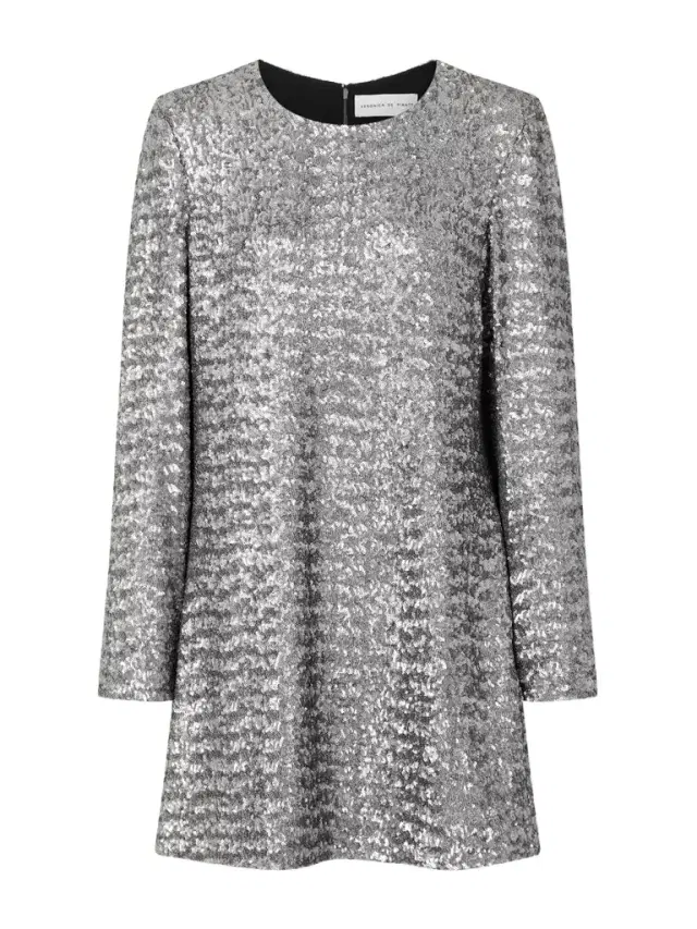 Layla Sequined Tulle Mini Dress
