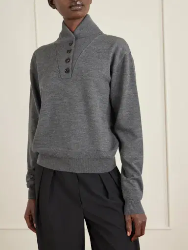 Veronica de Piante Alicia Wool Polo Shirt | Thumbnail 3 Veronica de Piante Alicia Wool Polo Shirt | Thumbnail 3