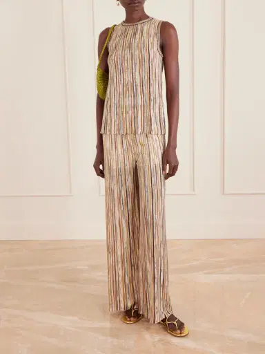 Missoni Mare Sequined Metallic Striped Crochet-knit Tank | Thumbnail 2 Missoni Mare Sequined Metallic Striped Crochet-knit Tank | Thumbnail 2