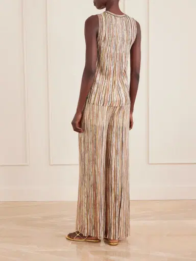 Missoni Mare Sequined Metallic Striped Crochet-knit Tank | Thumbnail 4 Missoni Mare Sequined Metallic Striped Crochet-knit Tank | Thumbnail 4