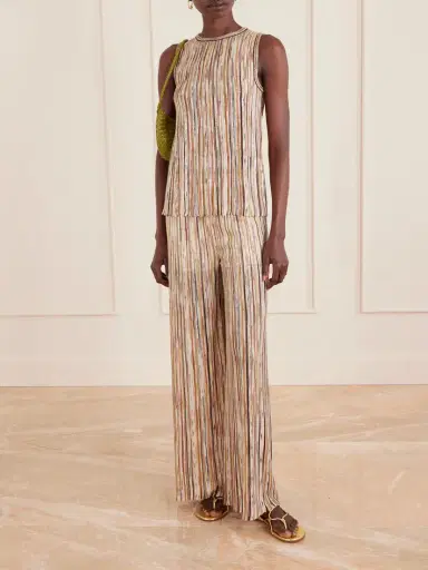 Missoni Mare Embellished Metallic Crochet-knit Wide-leg Pants | Thumbnail 2