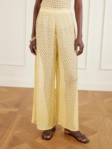 Missoni Mare Metallic Crochet-knit Wide-leg Pants | Thumbnail 3 Missoni Mare Metallic Crochet-knit Wide-leg Pants | Thumbnail 3