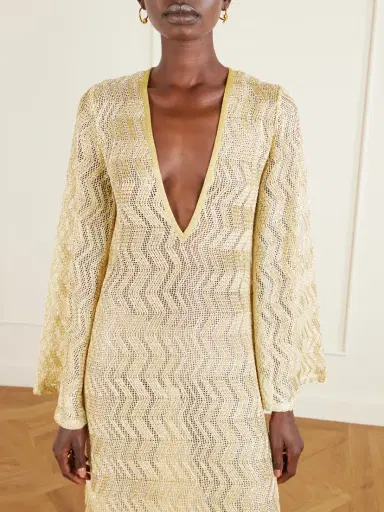 Missoni Mare Metallic Crochet-knit Coverup | Thumbnail 3 Missoni Mare Metallic Crochet-knit Coverup | Thumbnail 3
