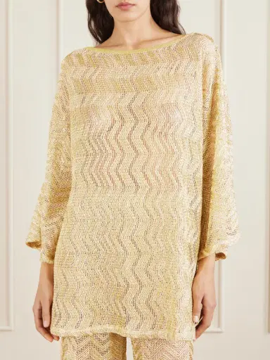 Missoni Mare Metallic Crochet-knit Cover-up | Thumbnail 3 Missoni Mare Metallic Crochet-knit Cover-up | Thumbnail 3