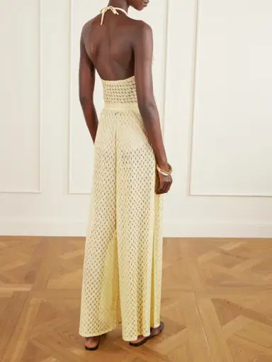 Missoni Mare Cropped Metallic Crochet-knit Halterneck Top | Thumbnail 4