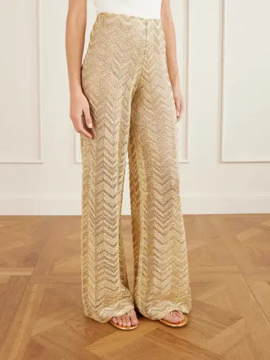 Missoni Metallic Crochet-knit Wide-leg Pants | Thumbnail 3 Missoni Metallic Crochet-knit Wide-leg Pants | Thumbnail 3