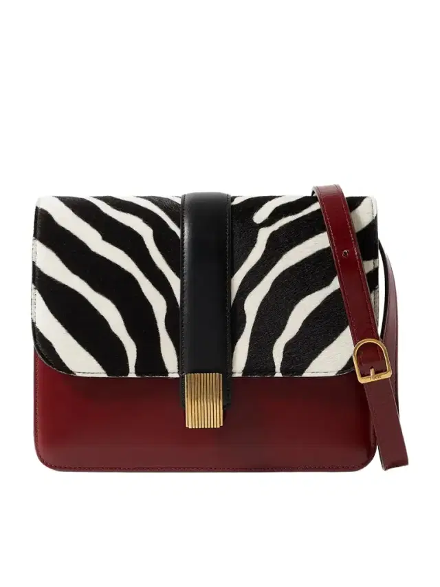 Blake Zebra-print Calf Hair And Leather Shoulder Bag
