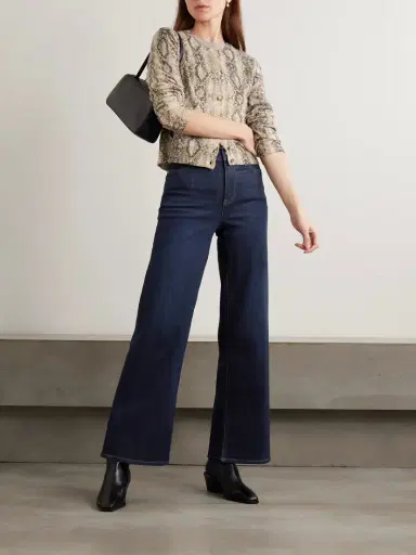 Frame Le Slim Palazzo High-rise Wide-leg Jeans | Thumbnail 2