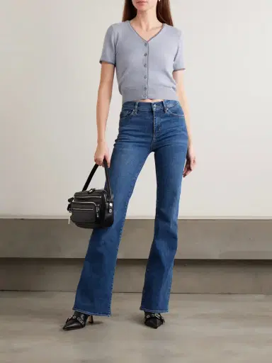 Frame The Icon Long Mid-rise Flared Jeans | Thumbnail 2 Frame The Icon Long Mid-rise Flared Jeans | Thumbnail 2