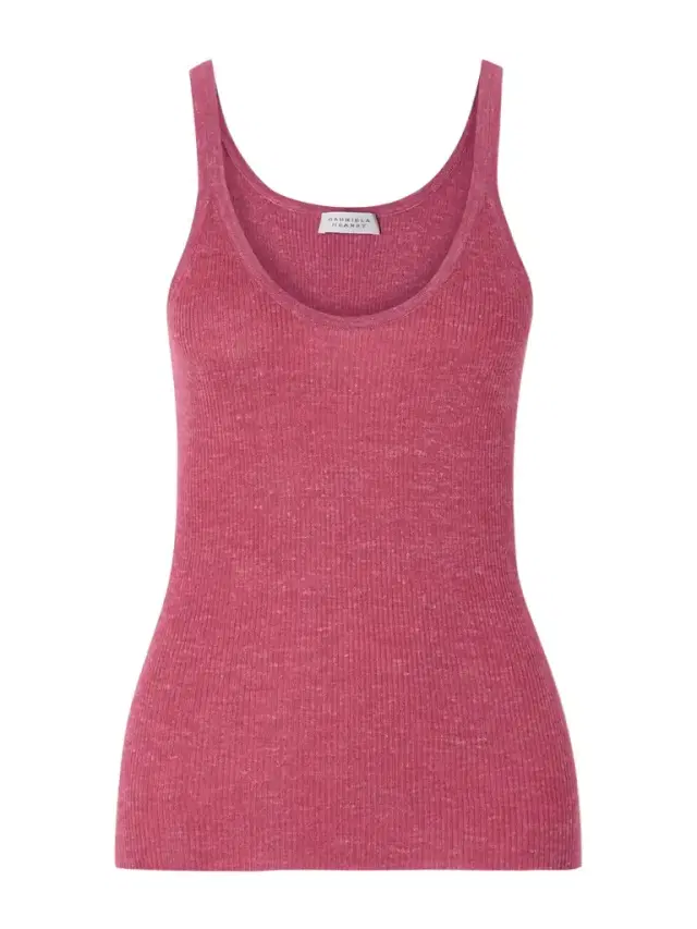 Cinxia Ribbed Cashmere, Silk And Hemp-blend Tank