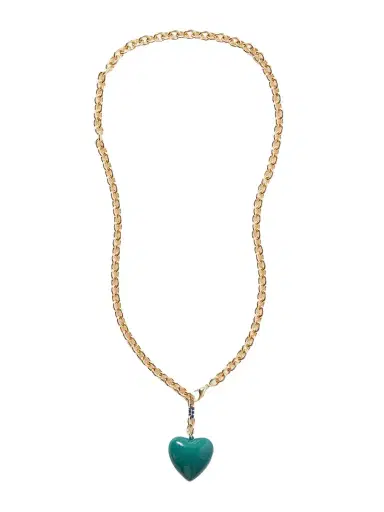 Roxanne Assoulin The Puffy Heart Gold-tone And Enamel Necklace | Thumbnail 1 Roxanne Assoulin The Puffy Heart Gold-tone And Enamel Necklace | Thumbnail 1