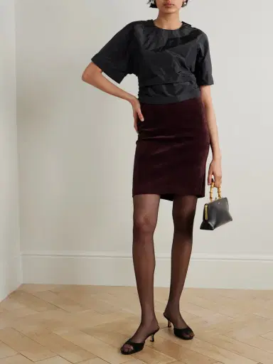 Staud Michelina Tie-detailed Taffeta Top | Thumbnail 2