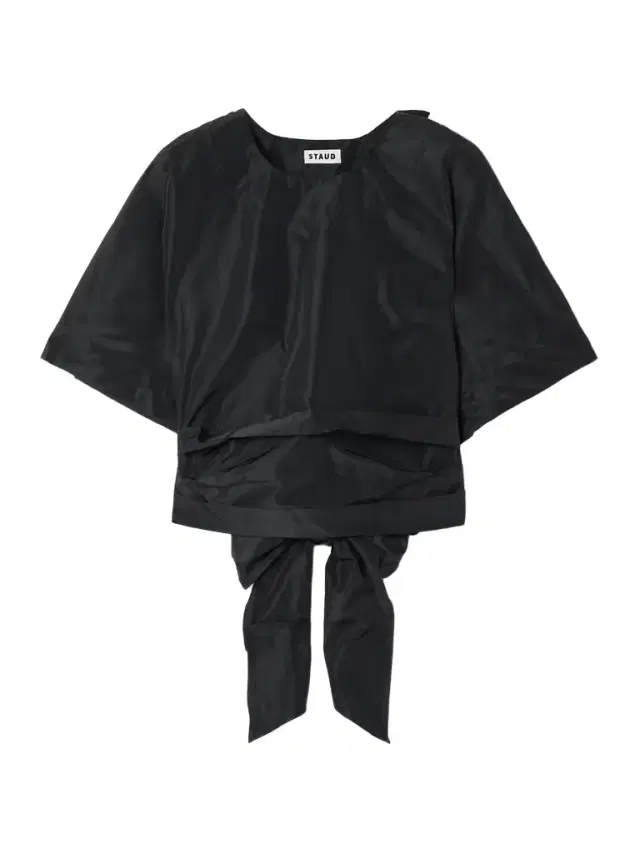 Michelina Tie-detailed Taffeta Top