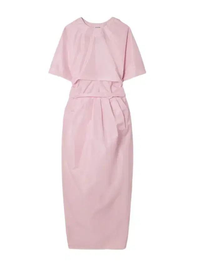 Michelina Tie-detailed Taffeta Midi Dress