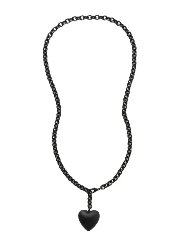 The Puffy Heart Metal Necklace