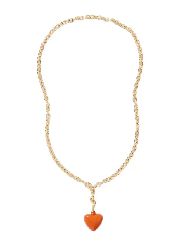 The Mini Puffy Heart Gold-tone Necklace