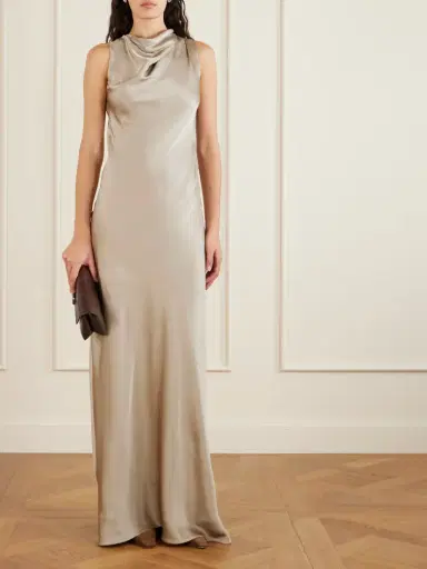 Brunello Cucinelli Silk Maxi Dress | Thumbnail 2