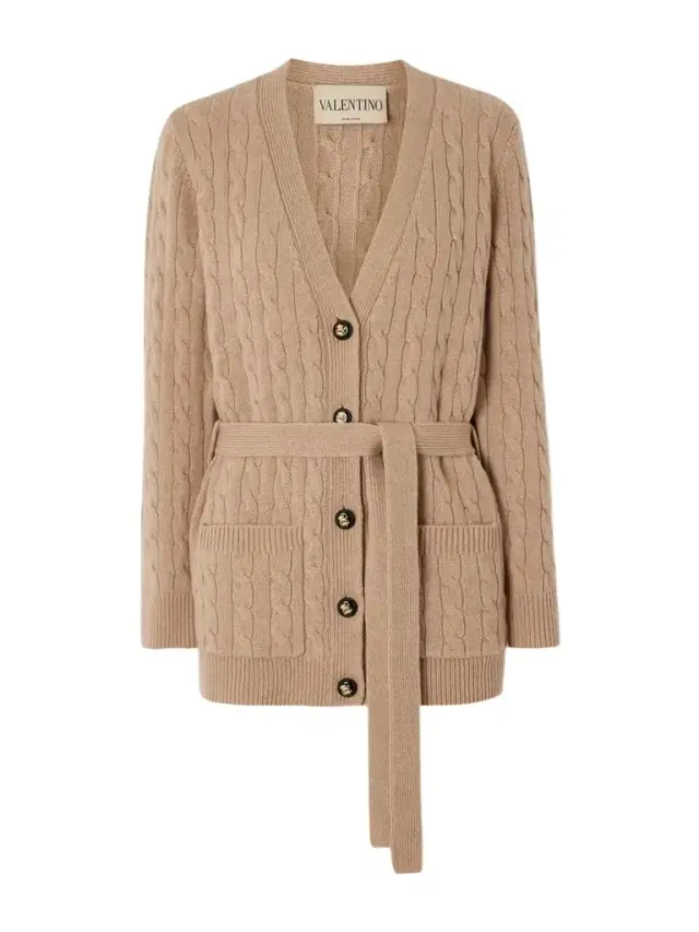 Cable-knit Cashmere Cardigan