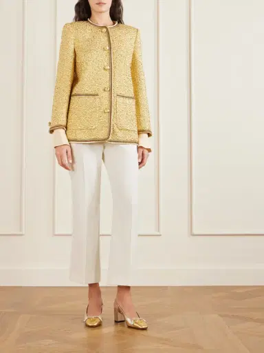 Valentino Garavani Embellished Wool Straight-leg Pants | Thumbnail 2
