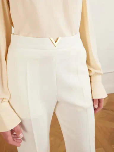 Valentino Garavani Embellished Wool Straight-leg Pants | Thumbnail 5